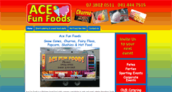 Desktop Screenshot of acefunfoods.com.au