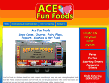 Tablet Screenshot of acefunfoods.com.au